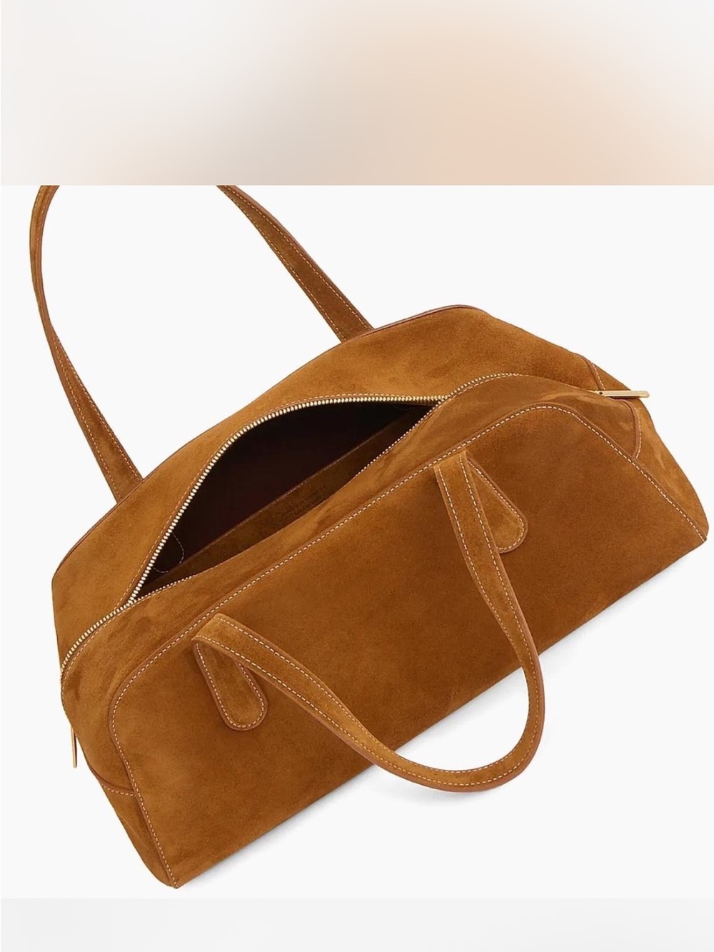 mansur gavriel suede leather shoulder bag - Picture 2 of 4